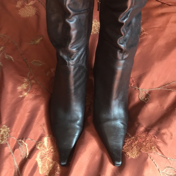 Diba Brazilian Genuine Leather 3.5” High Heel Boots Women’s Size 7.5 - Picture 17 of 17